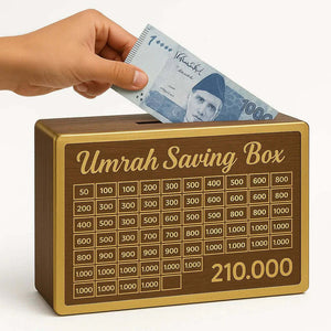 Umrah Savings Box – The Elegant Wooden Solution for Your Spiritual Journey - Urban Cart