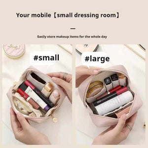 Ultimate Large Travel Makeup Bag – Stylish Waterproof PU Leather Cosmetic Organizer for Effortless Beauty On-the-Go - Urban Cart