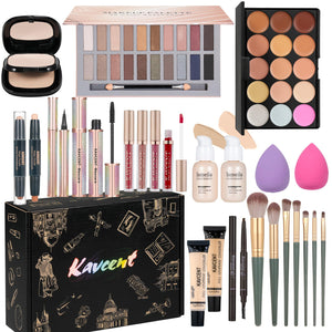 Makeup Set Makeup Kit for Women Full Kit Makeup Sets for Teens Women Gift Eyeshadow Palette Lipgloss Foundation concealer Makeup Kits forTeenager - Urban Cart